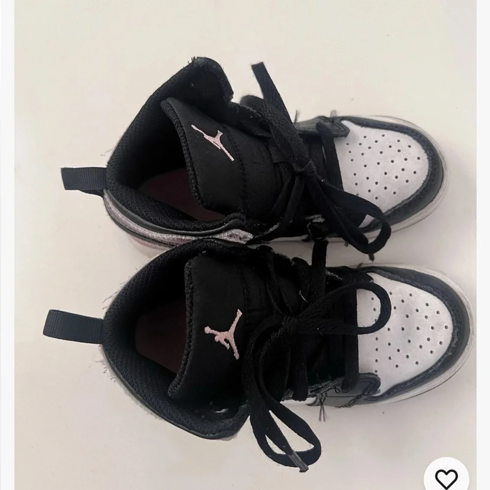 Nike Air Jordan 1 Mid Toddler Girls Sneaker Zen Master Pink Black 9c